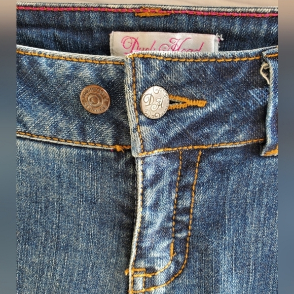 Duck Head Jeans Co. Medium Wash Low-rise Boot Cut Y2K Denim Jeans Long Inseam - Picture 3 of 14